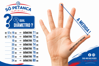 Como medir a mão para escolher o diâmetro da bola